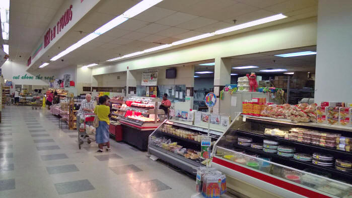 Bakery Department in a grocery store on St. Croix