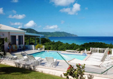 View of Cane Bay from Villa Dawn on St. Croix.